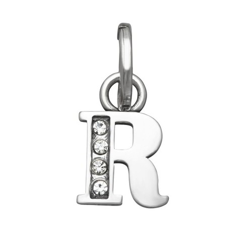 Charm Raspini Mini Lettera R Crystal - 12156