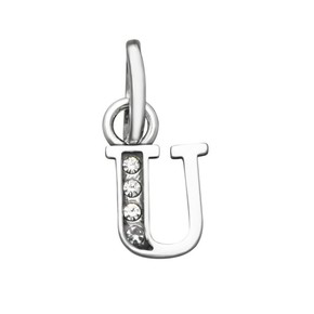 Charm Raspini Mini Lettera U Crystal - 12159 Charm Raspini Mini Lettera U Crystal - 12159