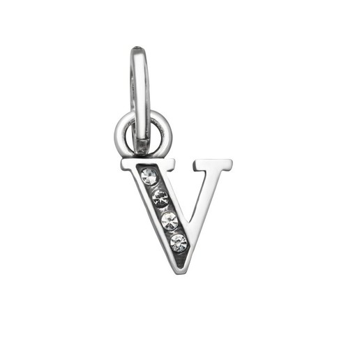 Charm Raspini Mini Lettera V Crystal - 12160