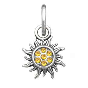 Charm Raspini Mini Sole Crystal Giallo - 12168