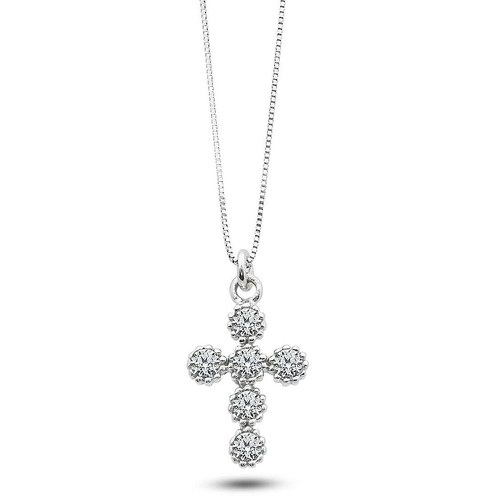 Collana Donna Ambrosia Croce  Luce - AGZ 362