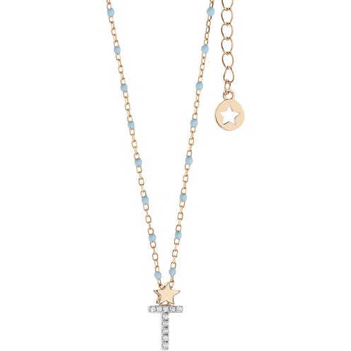 Collana Donna Comete Stella Lettera T - GLA 192