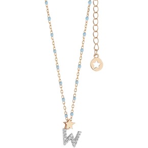 Collana Donna Comete Stella Lettera W - GLA 195 Collana Donna Comete Stella Lettera W - GLA 195