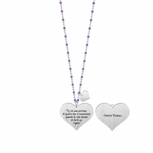 De Leonardis Gioielleria - Collana - Donna - Kidult - 751015 - Love - Acciaio