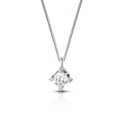 Collana Bestyle In Argento 925 Con Pietra Portafortuna: Regalo Originale Per Compleanno, Mamma O Ragazza