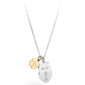 S'Agapõ Collana Girocollo Donna Collezione Chunky, Doppio Filo In Acciaio 316L Con Finitura Oro 14K, Ipoallergenica - 3