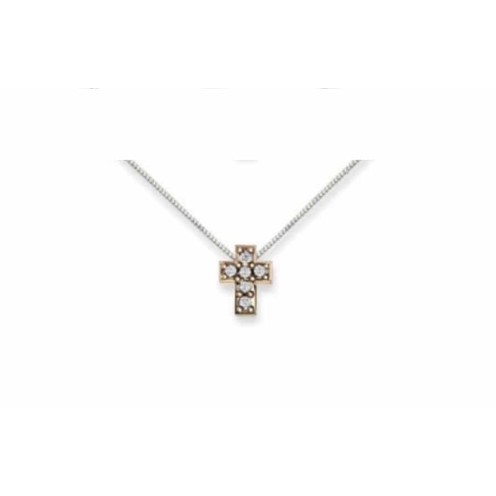 Collana DonnaOro Croce Diamanti - DHPF7213.002