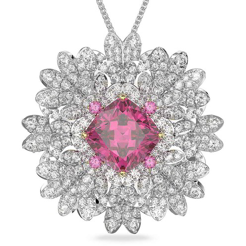Collana Donna Argento 925 Con Zirconia | Gioiello A Strati Con Ciondoli Farfalla E Cerchio | Regalo In Elegante Confezione KristLand