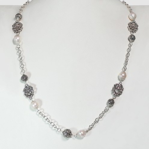 Collana Tesoro Di Hera Maschera Jennacche Perle - CL032M14J-P