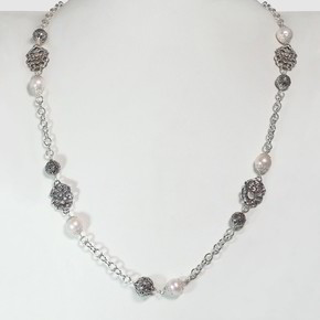 Collana Tesoro Di Hera Maschera Jennacche Perle - CL032M14J-P