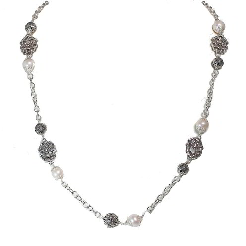 Collana Tesoro Di Hera Maschera Jennacche Perle - CL032M14J-P