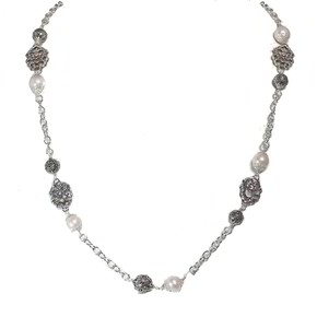 Collana Tesoro Di Hera Maschera Jennacche Perle - CL032M14J-P