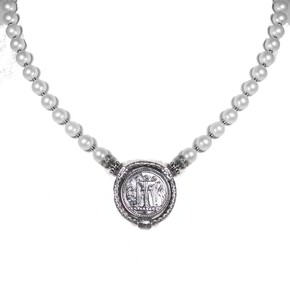 Collana Tesoro Di Hera Moneta Statere Perla - CN045P-R2A