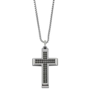 Collana Uomo Boccadamo Man Cross - AGR234N Collana Uomo Boccadamo Man Cross - AGR234N