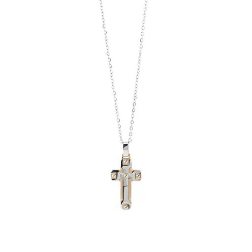Collana Uomo Boccadamo Man Cross - AGR245RS