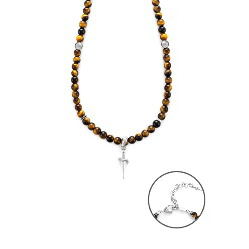 Collana Uomo Cesare Paciotti Occhio Di Tigre - JPCL2422B