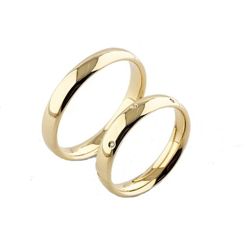 Coppia Fedi Nuziali Polello Linea Colori - 3354DGUG