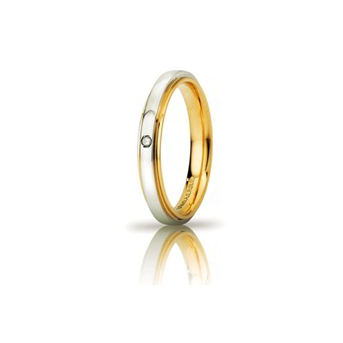 Fede Unoaerre Brillanti Cassiopea 3 mm 3.3 gr Oro - 050AFC2820010C - 22