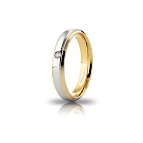 Fede Unoaerre Brillanti Cassiopea 4 mm 5 gr Oro - 070AFC2820010CD