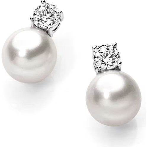Orecchini Donna Ambrosia Punto Luce Perla - AOP 074