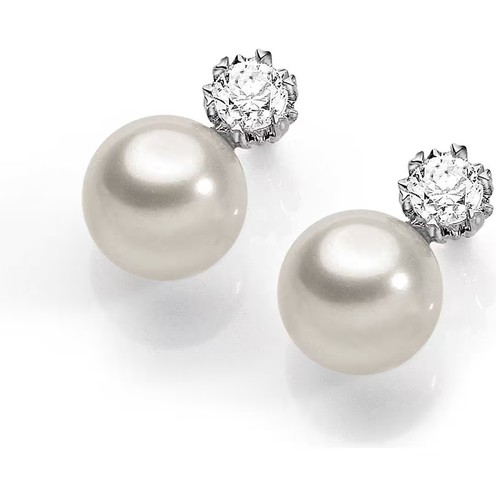 Orecchini Donna Ambrosia Punto Luce Perla - AOP 076