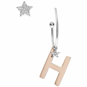 Orecchini Donna Comete Stella Lettera H - ORA 155 Orecchini Donna Comete Stella Lettera H - ORA 155