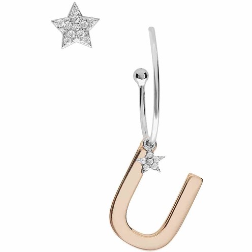 Orecchini Donna Comete Stella Lettera U - ORA 168