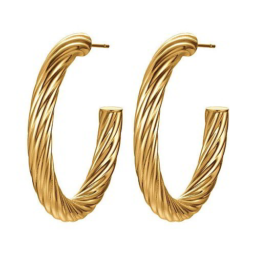 Orecchini Donna Luca Barra Cerchi - OK1279