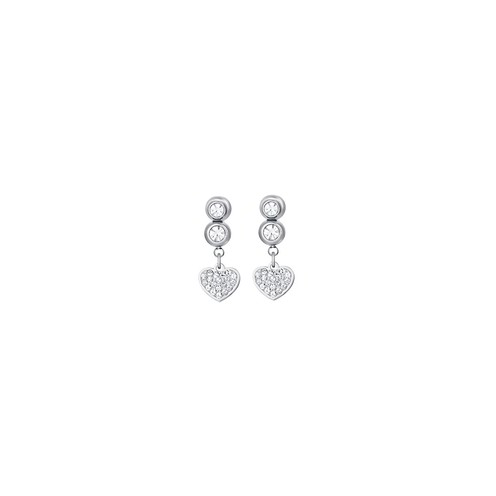 Orecchini pendenti in argento sterling con barra del cerchio