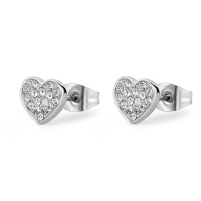 Orecchini Donna S'Agapõ Cuore In Acciaio 316L – Collezione Click – Gioielli Ipoallergenici Con Confezione Originale - 4