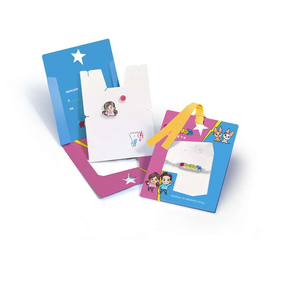 Orecchini Doppi Bambina Comete Me Contro Te - ORA 187