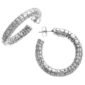 Orecchini Raspini Cerchio Coccodrillo Medi - 10661