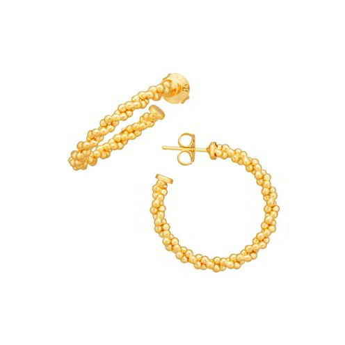 Orecchini Raspini Cerchio Treccia Dorati Medi - 12364