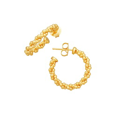 Orecchini Raspini Cerchio Treccia Dorati Piccoli - 12363