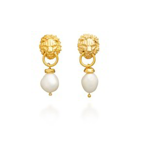 Orecchini Raspini Leone Perla Dorati - 12025