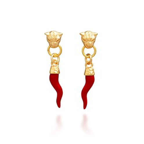 Orecchini Raspini Leopardo Cornino Dorati - 12029