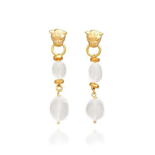 Orecchini Raspini Leopardo Cristallo Di Rocca Dorati - 12026