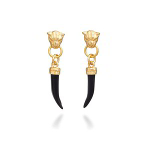 Orecchini Raspini Leopardo Zanna Nera Dorati - 12028