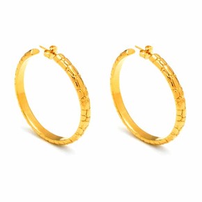 Orecchini Raspini Moon Crocodile Grandi Dorati - 11156 Orecchini Raspini Moon Crocodile Grandi Dorati - 11156