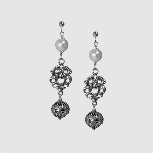 Orecchini Tesoro Di Hera Machera Apotropaica Perla - OR075M14J-P