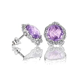Orecchini Tesoro Di Hera Margherite Quarzo - FOR004P-L