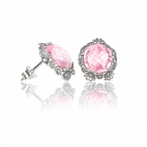 Orecchini Tesoro Di Hera Margherite Quarzo - FOR004P-R