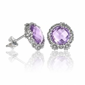 Orecchini Tesoro Di Hera Margherite Quarzo - FOR008-L