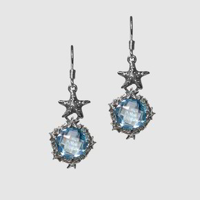 Orecchini Tesoro Di Hera Stelle Marine Quarzo - POR002L-AZ