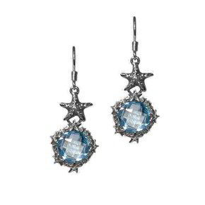 Orecchini Tesoro Di Hera Stelle Marine Quarzo - POR002L-AZ