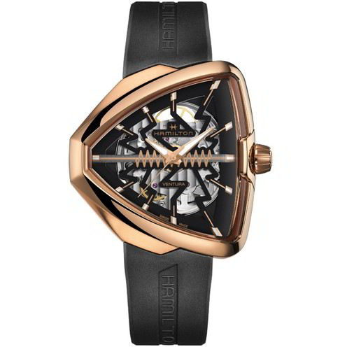 Orologio Hamilton Ventura Elvis80 Skeleton Auto - H24525331