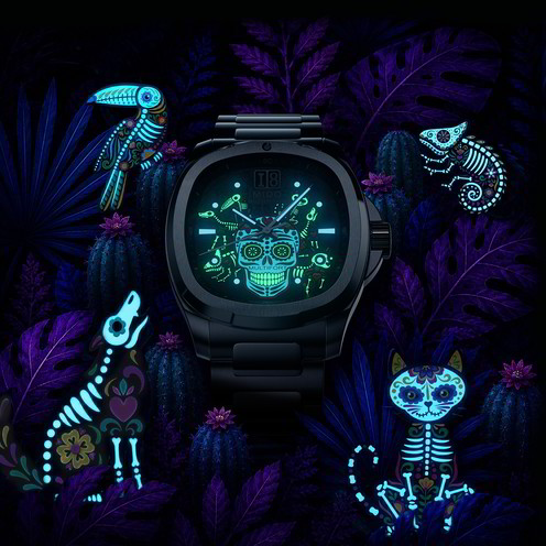 Orologio Mido Big Date Dia De Los Muertos Alebrijes - M0495261108102