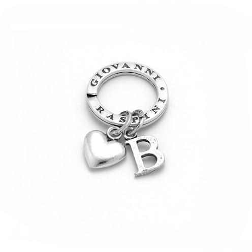 Portachiavi Giovanni Raspini Cuore Lettera B - X01870