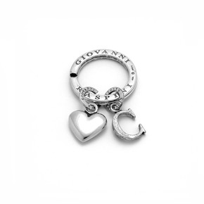 Portachiavi Giovanni Raspini Cuore Lettera C - X01869