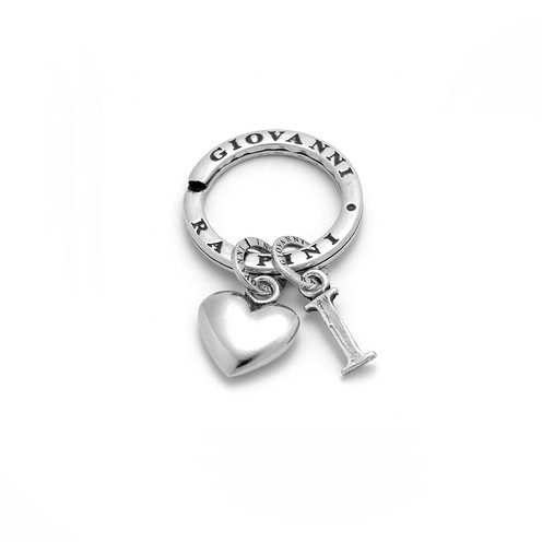 Portachiavi Giovanni Raspini Cuore Lettera I - X01863